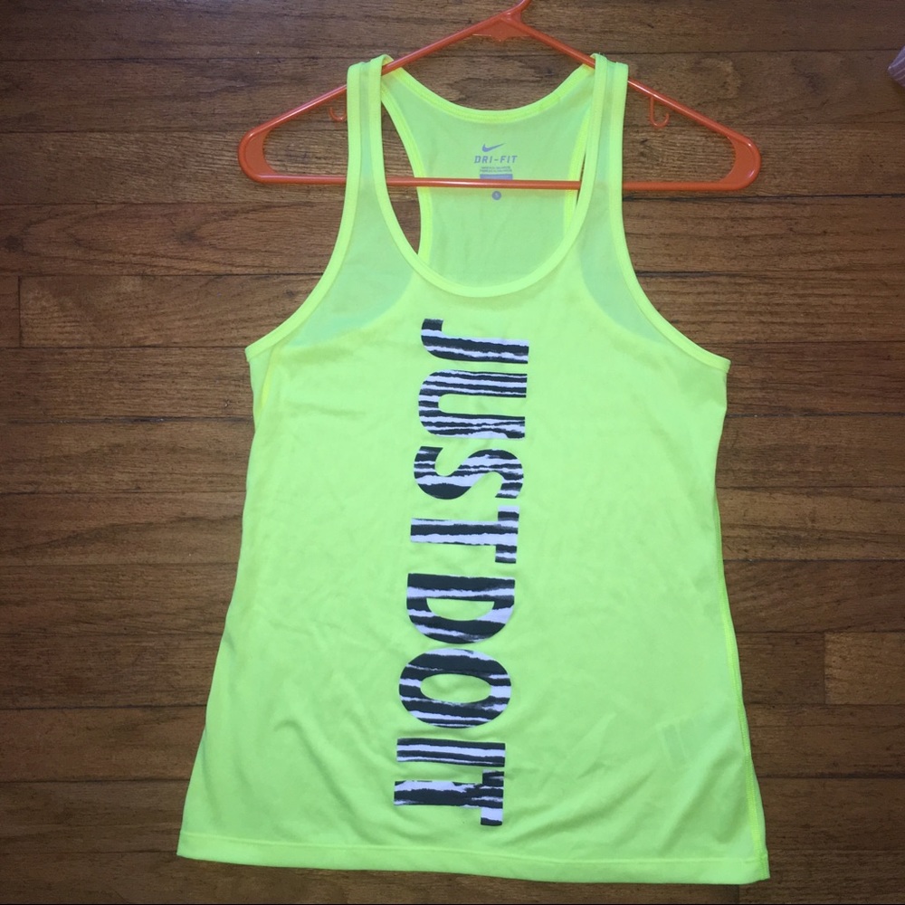Yellow Nike Tank Top